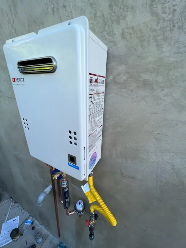 Tankless water heater installation for Braemar homes